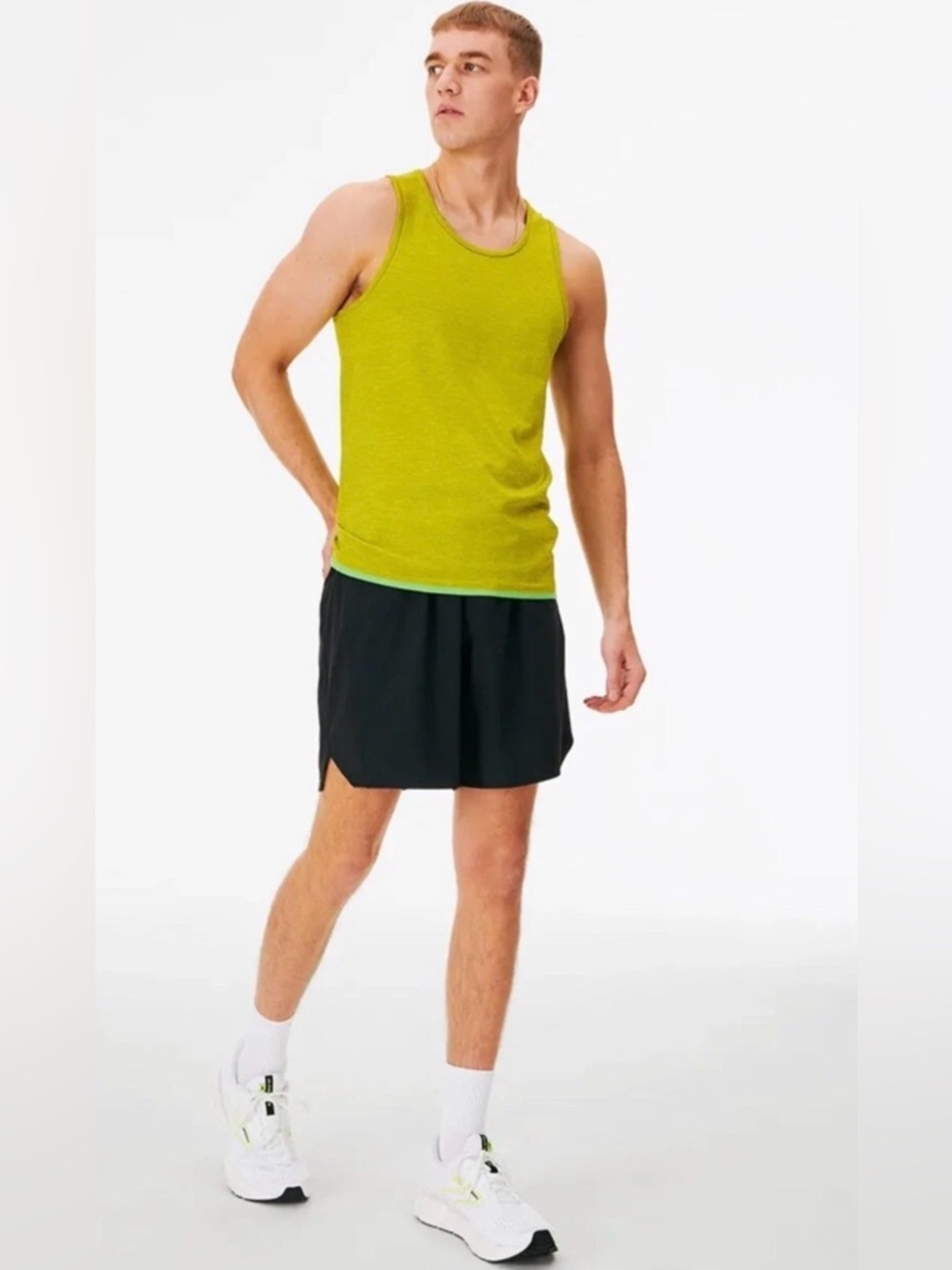 Outdoor Voices NWT Green Apple Men’s Seamless Tank Top Size L